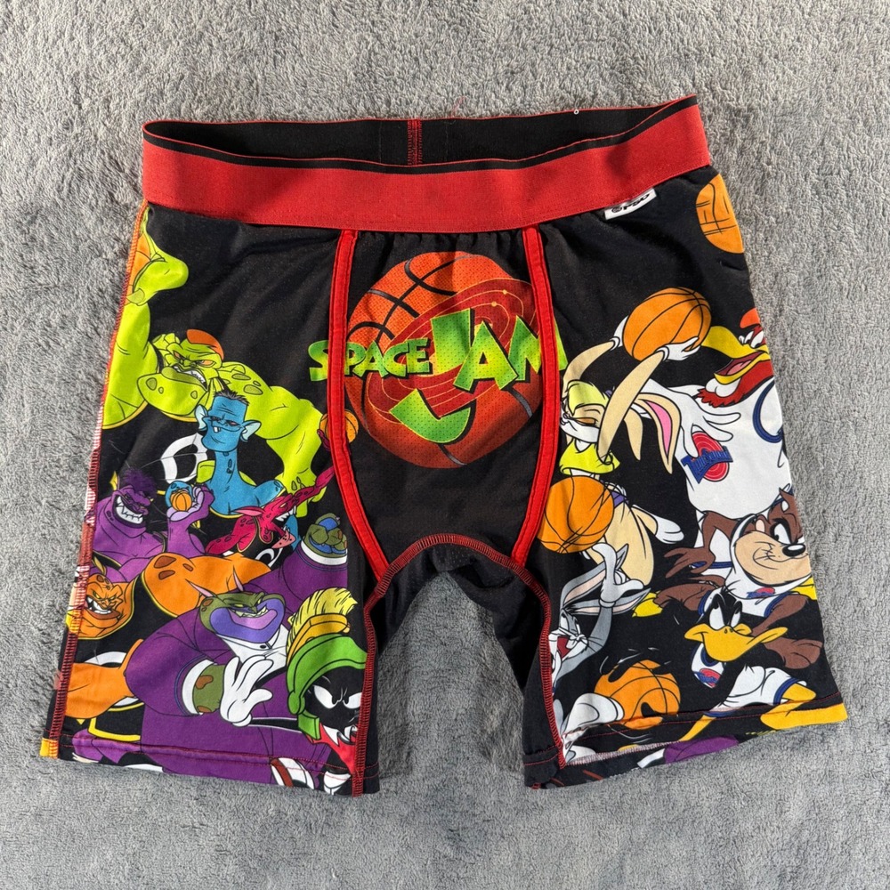 PSD Boxer Briefs Mens Small Black Excellent Space Jam Looney Tunes Monstars